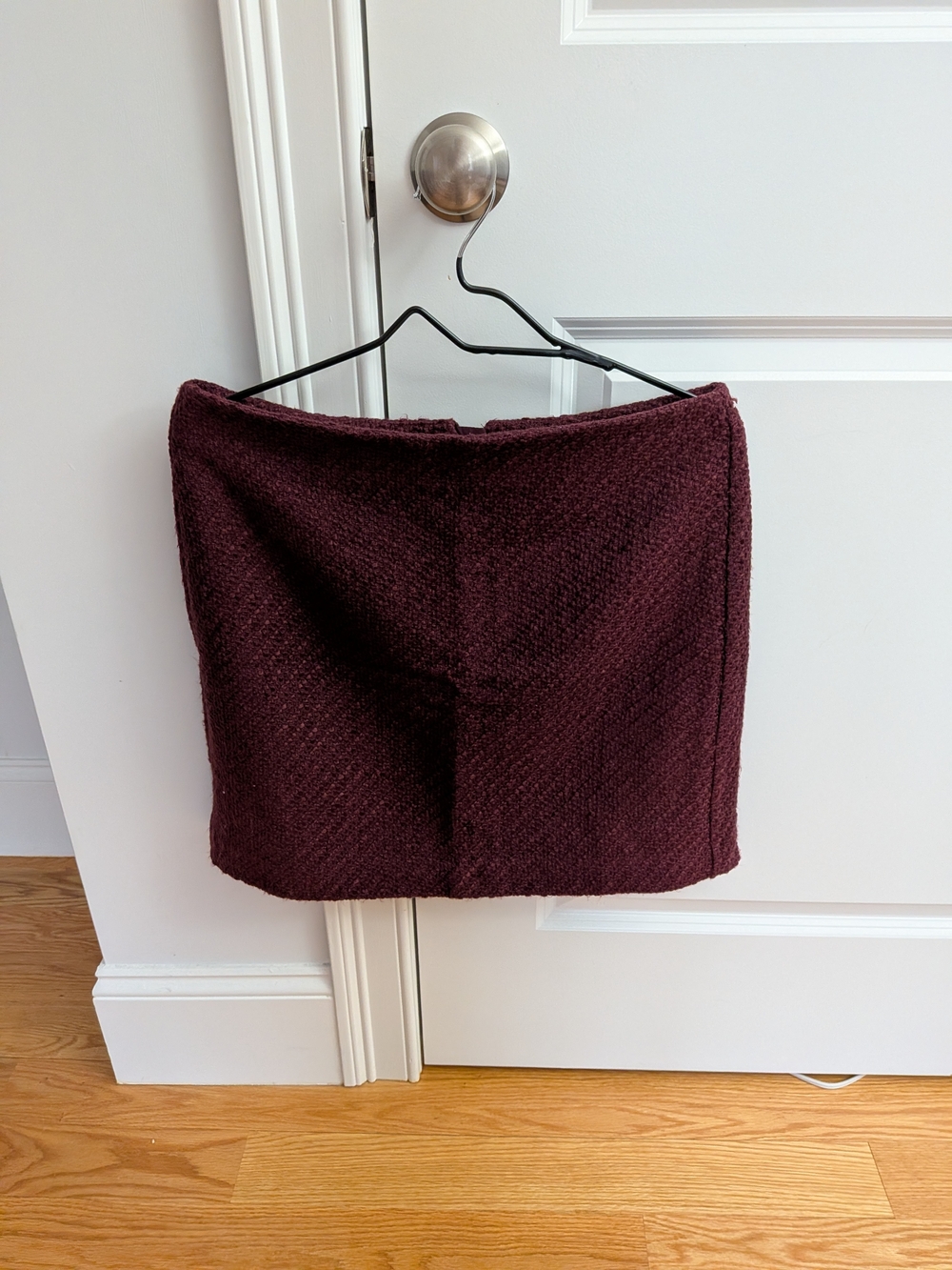 LOFT Textured Pencil Skirt - Deep Wine